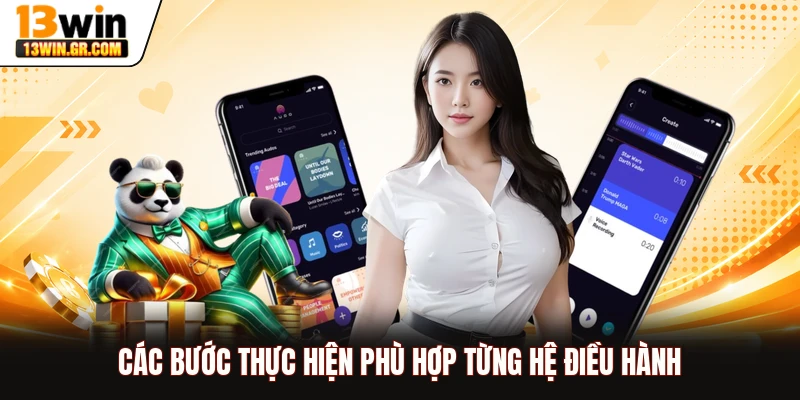 Các bước thực hiện phù hợp từng hệ điều hành